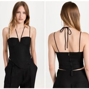 Lioness Del Gato Black Corset Top